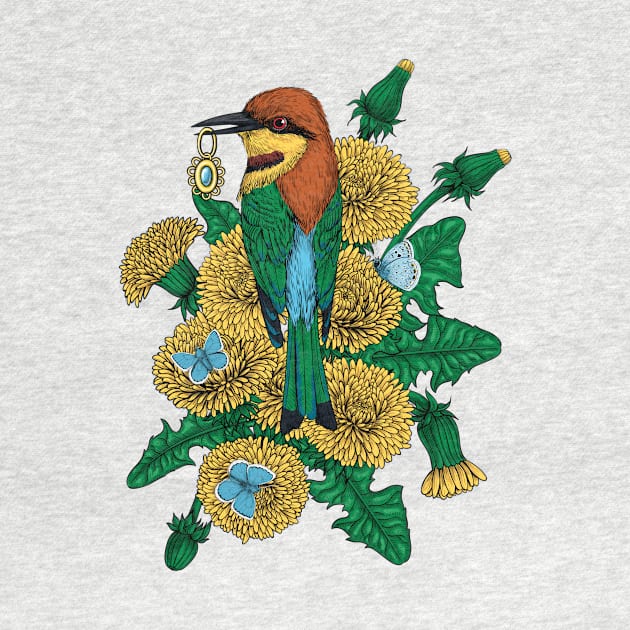 The bee eater with the golden pendant by katerinamk